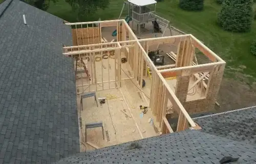 framing kitchen addition